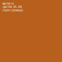 #B75F1C - Fiery Orange Color Image